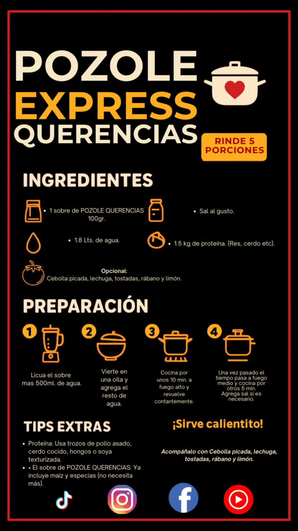 POZOLE QUERENCIAS Pozole Exprés - Sabor Tradicional en Minutos